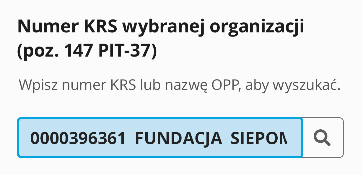 Instrukcja wpisywania numeru KRS