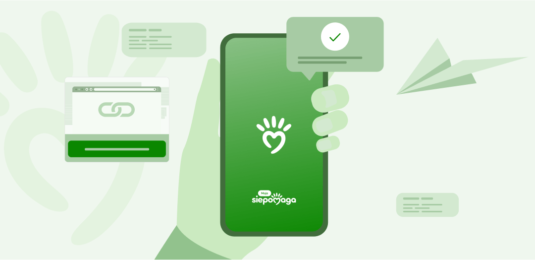 Telefon z aplikacją Moje Siepomaga